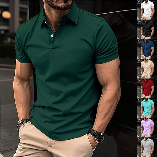mens-solid-black-polo-shirt-summer

casual-mens-short-sleeve-polo-top

man-wearing-navy-blue-polo-shirt

white-cotton-blend-polo-shirt-men
