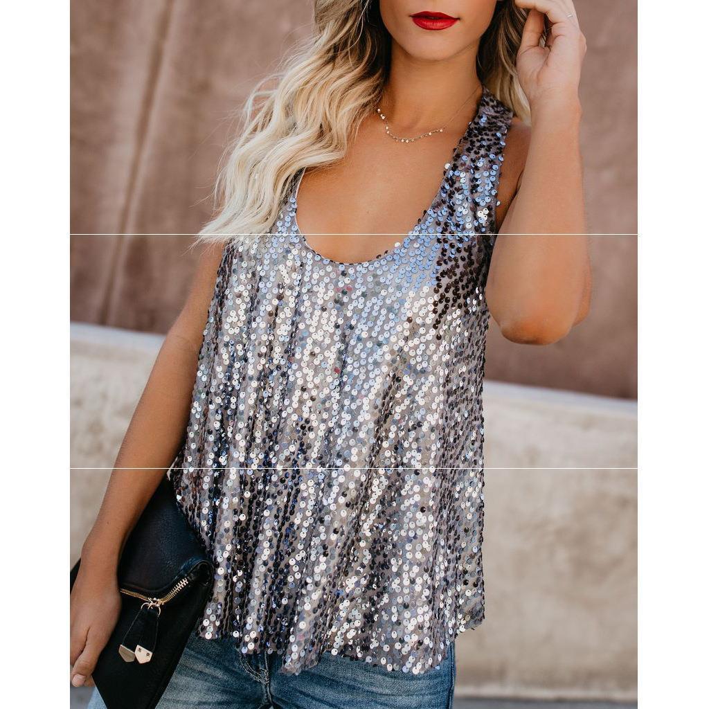 womens-silver-sequin-camisole-top-party

black-sequined-vest-camisole-glamorous

model-wearing-sparkle-tank-top-i-neck

sequined-camisole-detail-shimmer-fabric