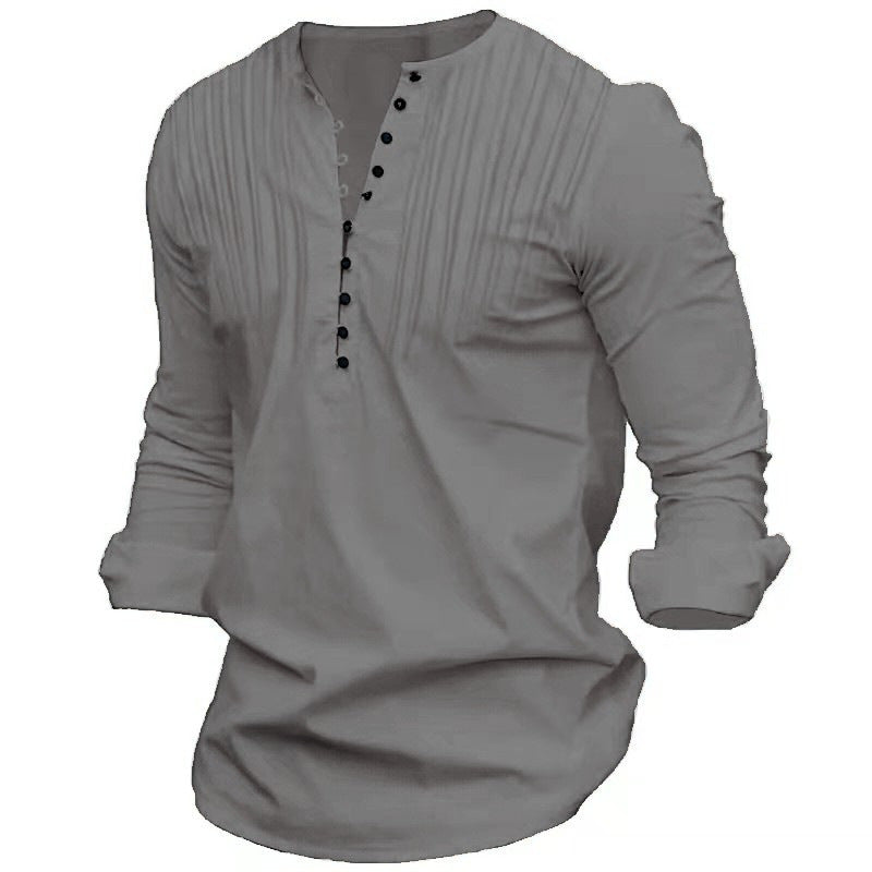 mens-slim-fit-stand-up-collar-shirt-white

casual-long-sleeve-mandarin-collar-shirt-black

man-wearing-breathable-cotton-shirt

solid-color-mens-long-sleeve-top