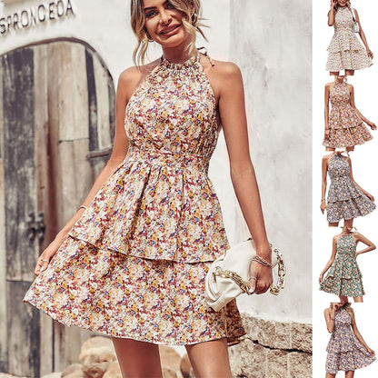 summer-printed-halter-dress-beach-style

boho-backless-ruffled-a-line-dress-women

model-wearing-printed-halter-vacation-dress

close-up-summer-dress-fabric-pattern
