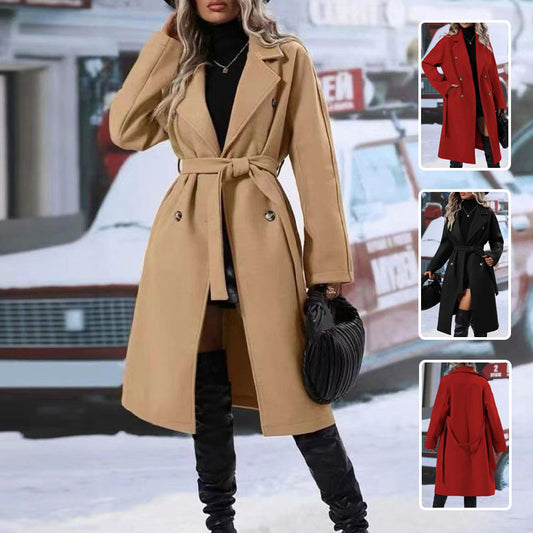 women-red-double-breasted-trench-coat-winter-fashion

black-long-trench-coat-with-belt-lapel

khaki-elegant-winter-jacket-outwear-women

model-wearing-solid-color-trench-coat-with-belt