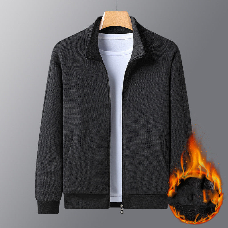 Men's Casual Stand-Up Collar Jacket – Lightweight Athletic Style