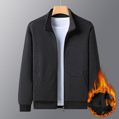 Men's Casual Stand-Up Collar Jacket – Lightweight Athletic Style