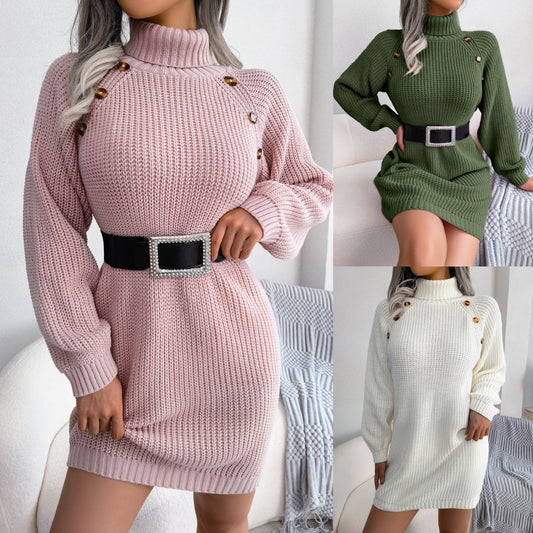 winter-turtleneck-sweater-dress-white-button-detail

model-wearing-long-sleeve-knit-dress-army-green

womens-cozy-turtleneck-dress-pink

close-up-sweater-dress-button-design